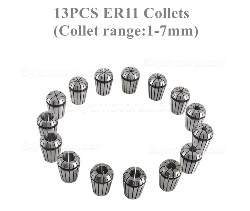 13Pcs ER11/ ER16 / ER20 / ER25 / ER32 Collets Set Part for CNC Spindle Motor